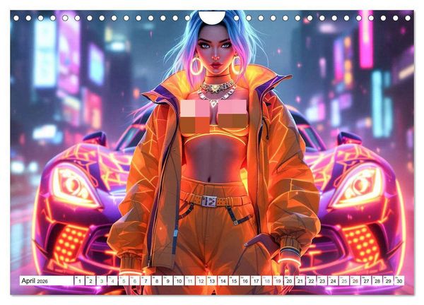 Produktbild: Cars & Girls (Wandkalender 2026 DIN A4 quer), CALVENDO Monatskalender