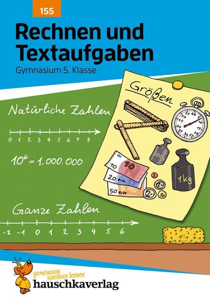 Produktbild: Rechnen und Textaufgaben - Gymnasium 5. Klasse, A5-Heft