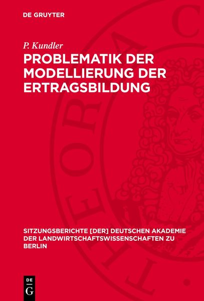 Produktbild: Problematik der Modellierung der Ertragsbildung