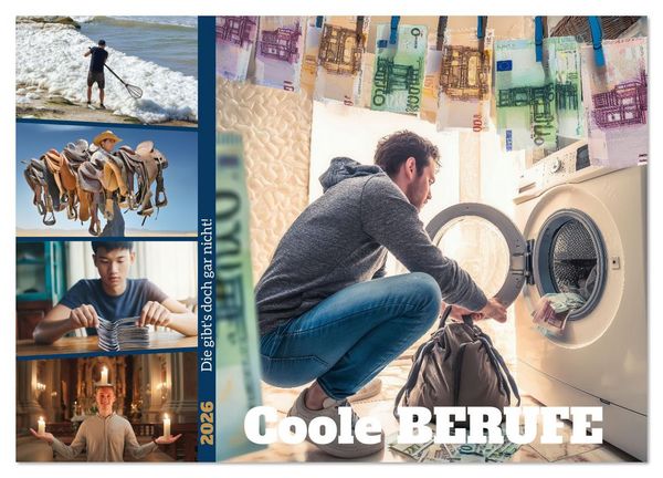 Produktbild: Coole Berufe (Wandkalender 2026 DIN A2 quer), CALVENDO Monatskalender