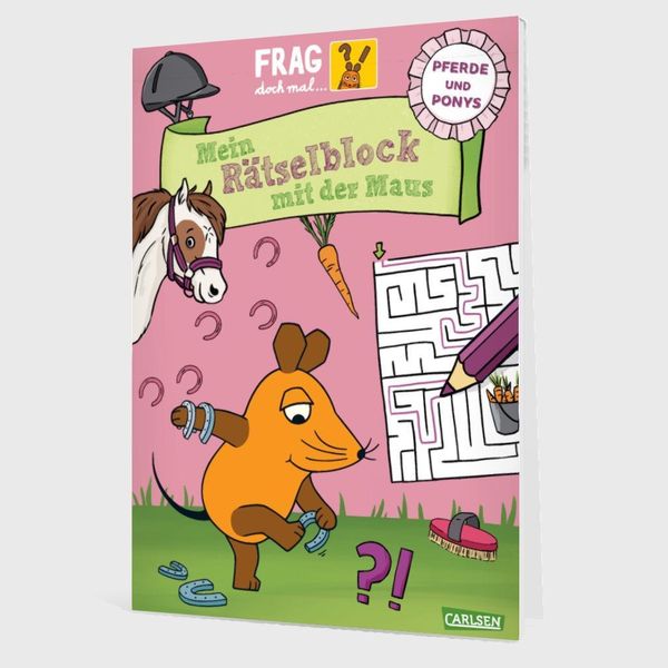 Produktbild: Frag doch mal ... die Maus: Mein R&auml;tselblock mit der Maus &ndash; Pferde und Ponys