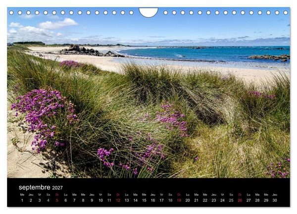 Produktbild: La Bretagne - prises de vue sur un paysage c&ocirc;tier (Calendrier mural 2027 DIN A4 vertical), CALVENDO calendrier mensuel