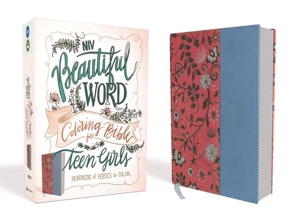 Produktbild: NIV, Beautiful Word Coloring Bible for Teen Girls, Imitation Leather, Pink/Blue