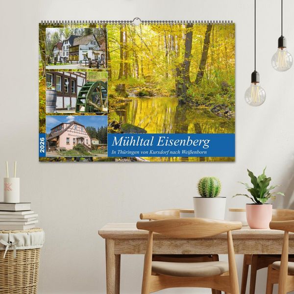 Produktbild: M&uuml;hltal Eisenberg (Wandkalender 2026 DIN A2 quer), CALVENDO Monatskalender