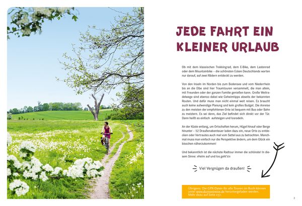 52 kleine & große Eskapaden in Deutschland - Mit dem Fahrrad