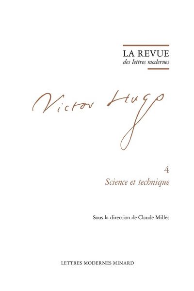 Produktbild: La Revue des Lettres Modernes ; Victor Hugo N.4 ; Science et Technique
