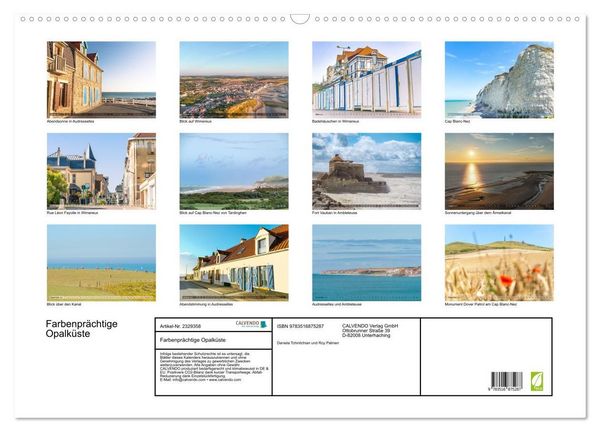 Produktbild: Farbenpr&auml;chtige Opalk&uuml;ste (Wandkalender 2027 DIN A2 quer), CALVENDO Monatskalender