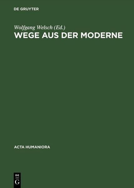 Produktbild: Wege aus der Moderne
