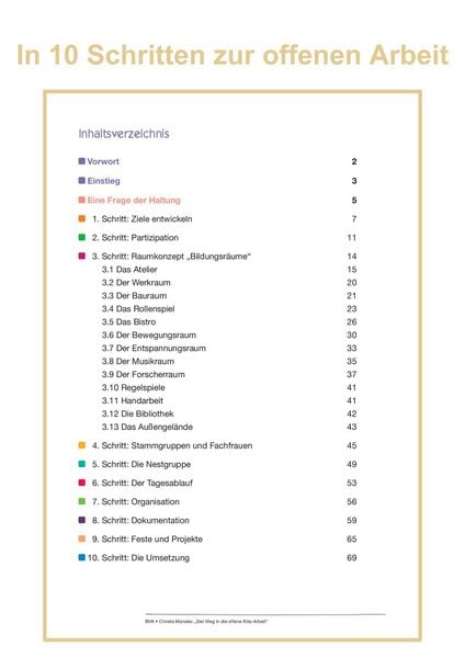 Produktbild: Der Weg in die offene Kita-Arbeit
