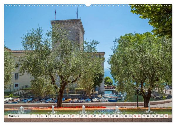 Produktbild: WUNDERBARER GARDASEE Riva del Garda und Torbole (Wandkalender 2026 DIN A2 quer), CALVENDO Monatskalender