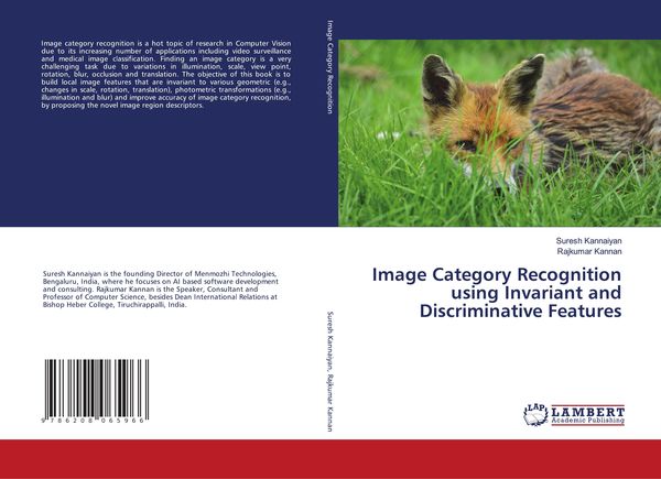 Produktbild: Image Category Recognition using Invariant and Discriminative Features