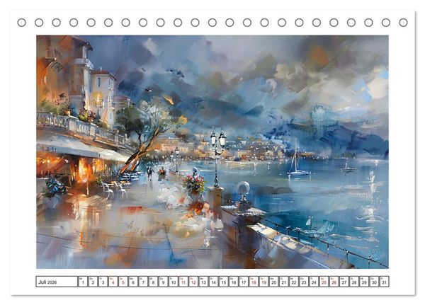 Produktbild: Toskana bis Provence (Tischkalender 2026 DIN A5 quer), CALVENDO Monatskalender