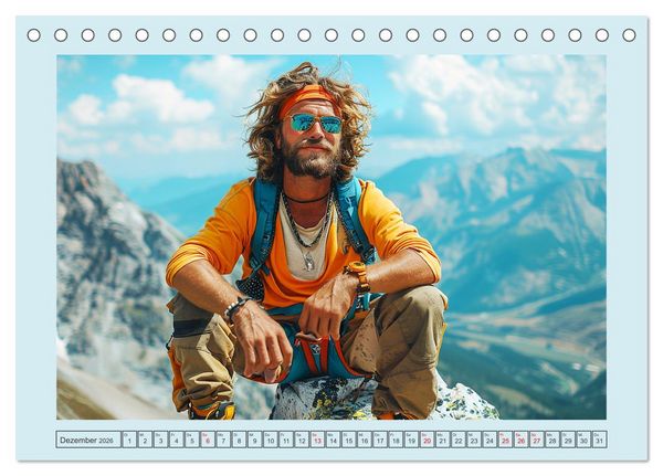 Produktbild: Berggl&uuml;ck. Alpinklettern. Freude, Freiheit und Abenteuer (Tischkalender 2026 DIN A5 quer), CALVENDO Monatskalender
