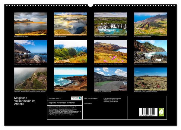 Produktbild: Magische Vulkaninseln im Atlantik (hochwertiger Premium Wandkalender 2026 DIN A2 quer), Kunstdruck in Hochglanz