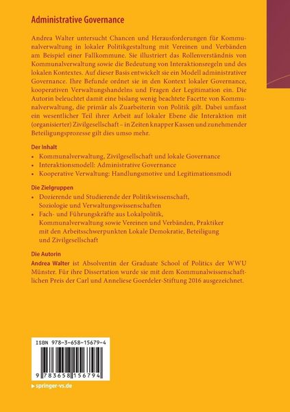 Produktbild: Administrative Governance