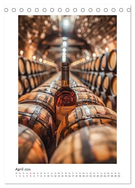 Produktbild: Ode an den Wein (Tischkalender 2026 DIN A5 hoch), CALVENDO Monatskalender