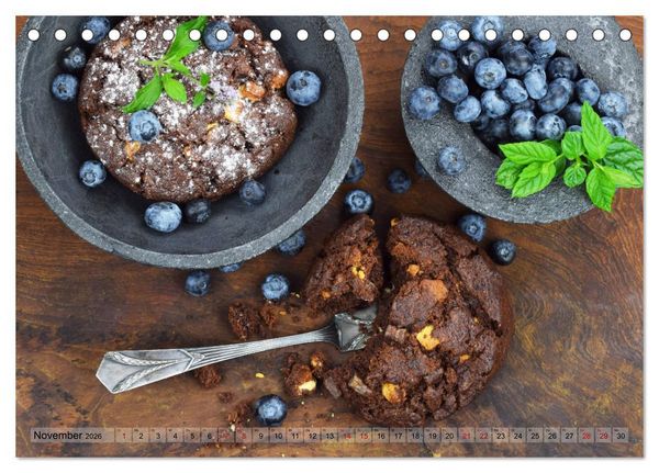 Produktbild: DESSERTVARIATIONEN (Tischkalender 2026 DIN A5 quer), CALVENDO Monatskalender