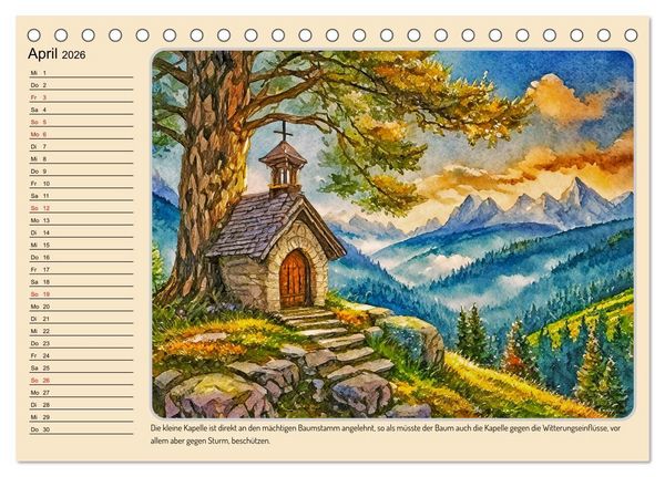 Produktbild: Orte einer M&auml;rchenwelt (Tischkalender 2026 DIN A5 quer), CALVENDO Monatskalender