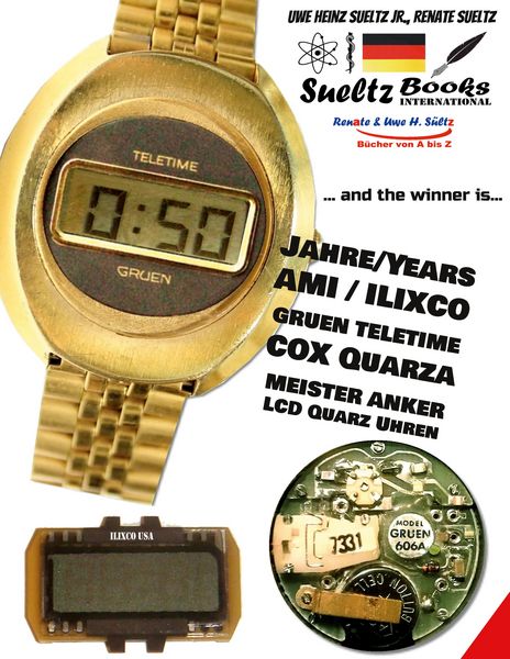 Produktbild: 50 Jahre/years Ami Ilixco Gruen Teletime Cox Meister Anker Lcd Quarz Uhren