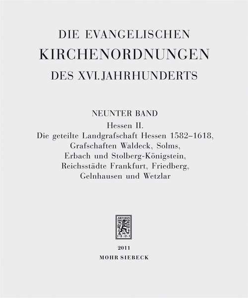 Produktbild: Die evangelischen Kirchenordnungen des XVI. Jahrhunderts