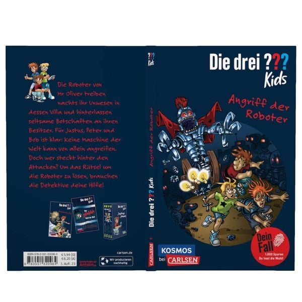 Produktbild: Die drei ??? Kids Dein Fall: Angriff der Roboter