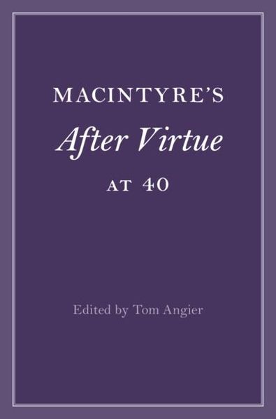 Produktbild: MacIntyre's After Virtue at 40