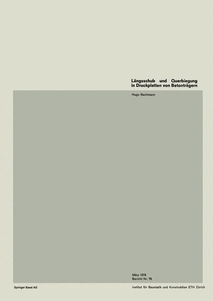 Produktbild: L&auml;ngsschub und Querbiegung in Druckplatten von Betontr&auml;gern