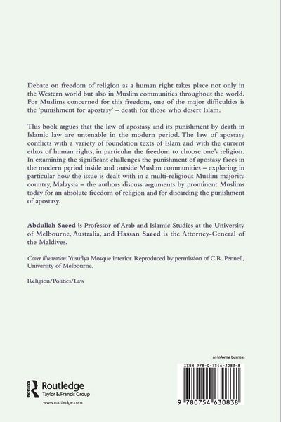 Produktbild: Freedom of Religion, Apostasy and Islam