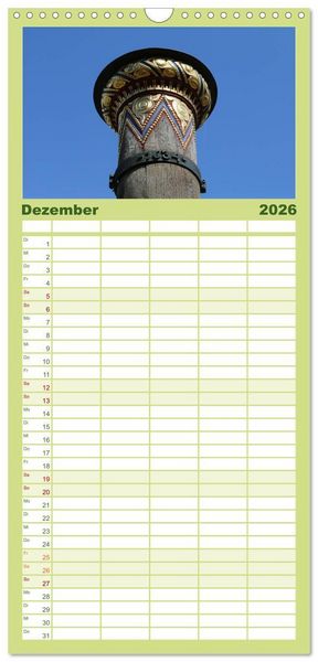 Produktbild: Familienplaner 2026 - Ribe, D&auml;nemarks alte Stadt mit Mittelaltercharme und Wikinger-Vergangenheit mit 5 Spalten (Wandkalender, 21 x 45 cm) CALVENDO
