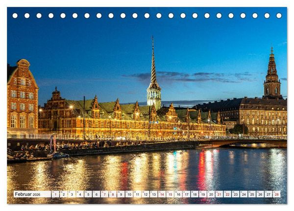 Produktbild: D&auml;nemark - Kopenhagen (Tischkalender 2026 DIN A5 quer), CALVENDO Monatskalender