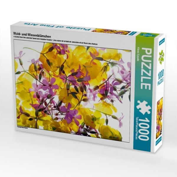CALVENDO Puzzle Wald- und Wiesenblümchen | 1000 Teile Lege-Größe 64x48cm Foto-Puzzle für glückliche Stunden
