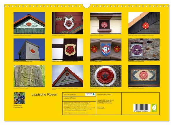 Produktbild: Lippische Rosen (Wandkalender 2026 DIN A3 quer), CALVENDO Monatskalender