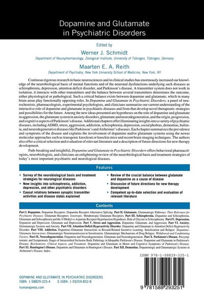 Produktbild: Dopamine and Glutamate in Psychiatric Disorders