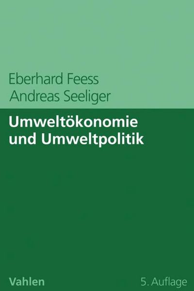 Produktbild: Umwelt&ouml;konomie und Umweltpolitik