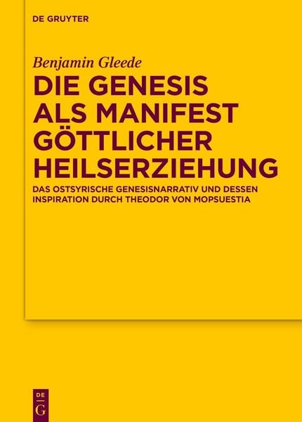 Produktbild: Die Genesis als Manifest g&ouml;ttlicher Heilserziehung