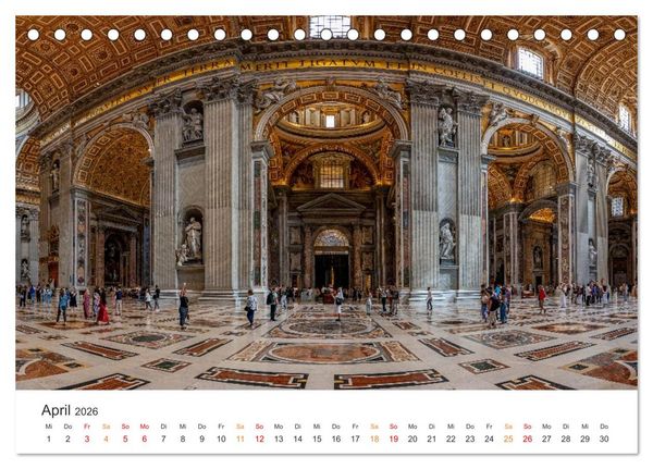Produktbild: Rom &ndash; Geschichte, Glanz und Gassen (Tischkalender 2026 DIN A5 quer), CALVENDO Monatskalender