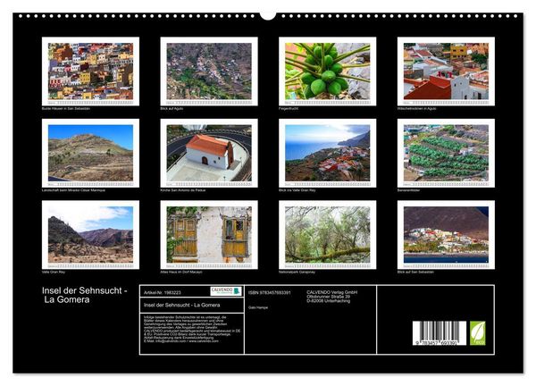 Produktbild: Insel der Sehnsucht - La Gomera (hochwertiger Premium Wandkalender 2026 DIN A2 quer), Kunstdruck in Hochglanz