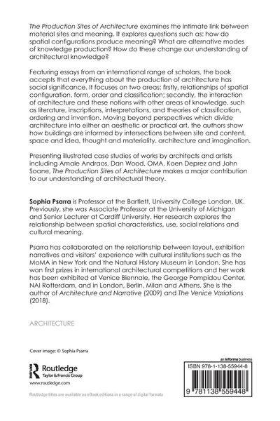 Produktbild: The Production Sites of Architecture