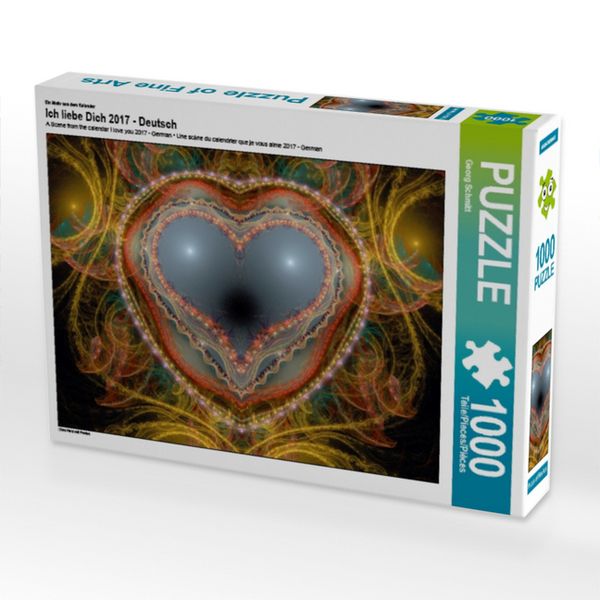 Produktbild: CALVENDO Puzzle Ein Motiv aus dem Kalender Ich liebe Dich 2017 - Deutsch | 1000 Teile Lege-Gr&ouml;&szlig;e 64x48cm Foto-Puzzle f&uuml;r gl&uuml;ckliche Stunden