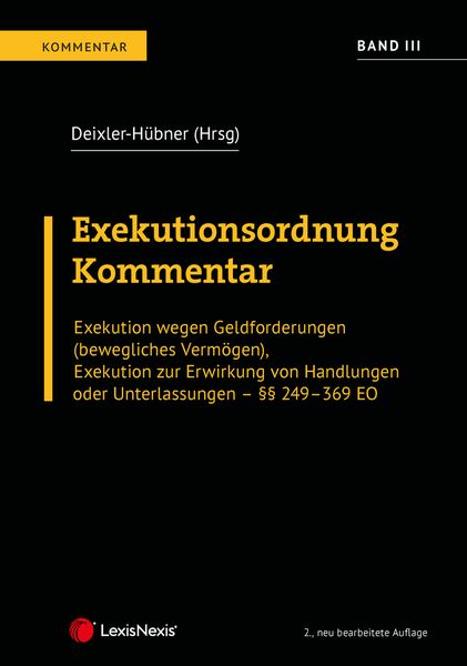 Produktbild: Exekutionsordnung - Kommentar Band 3