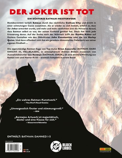 Produktbild: Batman: Damned (Sammelband)