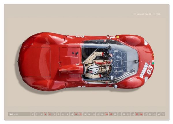 Produktbild: Two-Seater Racing Cars 1950-1960 (Wandkalender 2026 DIN A3 quer), CALVENDO Monatskalender