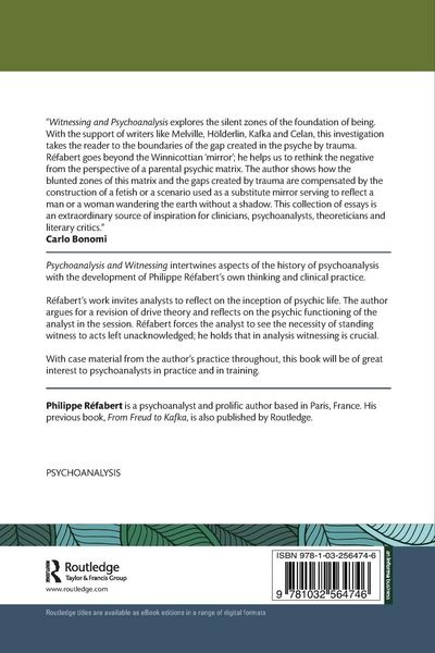 Produktbild: Witnessing and Psychoanalysis