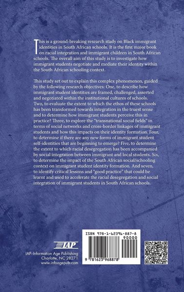 Produktbild: The Construction, Negotiation, and Representation of Immigrant Student Identities in South African Schools (HC)