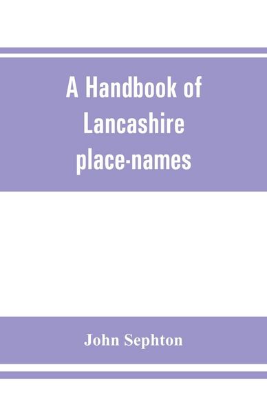 Produktbild: A handbook of Lancashire place-names