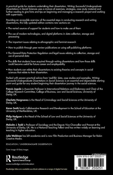 Produktbild: Writing Successful Undergraduate Dissertations in Social Sciences
