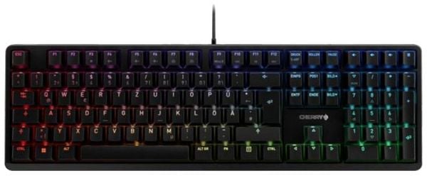 CHERRY G80-3838LWBDE-2 Kabelgebunden Gaming-Tastatur, Tastatur Deutsch, QWERTZ Schwarz Beleuchtet