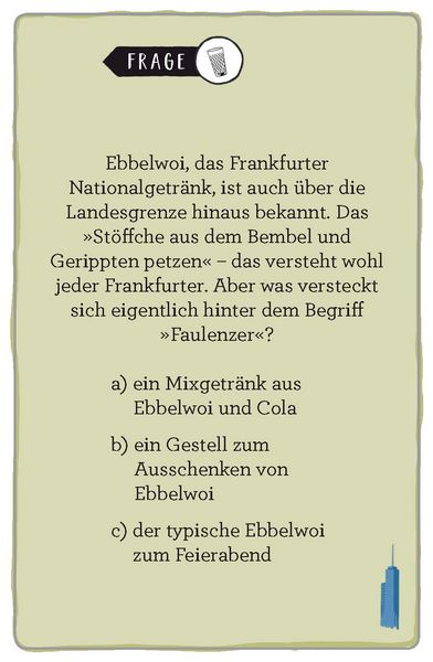 Produktbild: Frankfurt. Das Heimat-Quiz