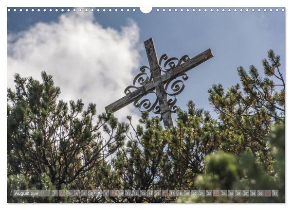 Produktbild: Gipfelkreuze auf bayerischen Bergen (Wandkalender 2026 DIN A3 quer), CALVENDO Monatskalender