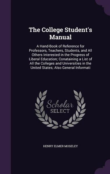 Produktbild: The College Student's Manual